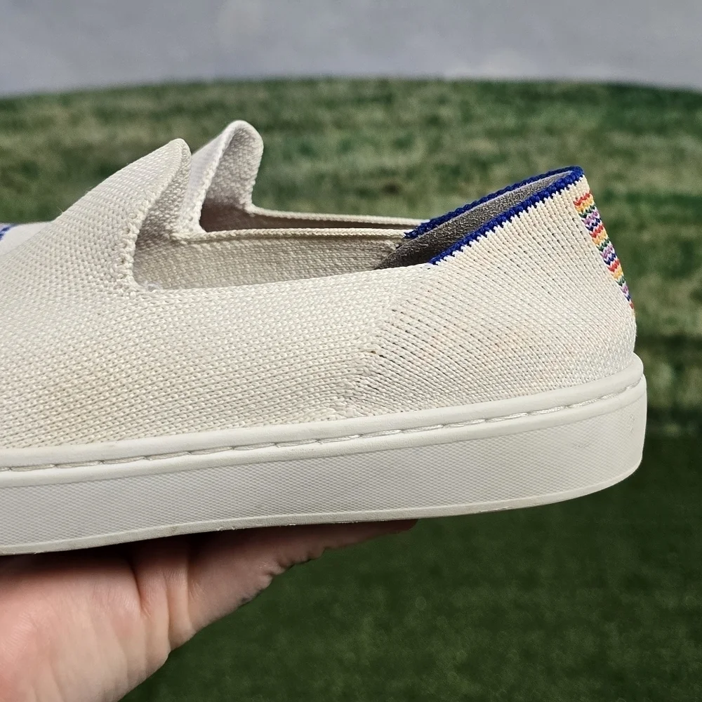 ROTHY'S | KIDS STRETCH KNIT CANVAS RAINBOW SLIP-ON SHOES